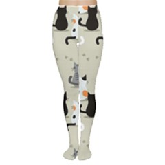Cute-cat-seamless-pattern Tights by Salman4z