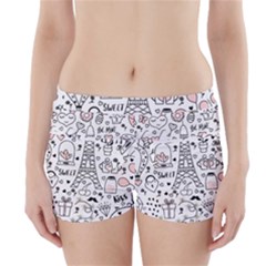 Big-collection-with-hand-drawn-objects-valentines-day Boyleg Bikini Wrap Bottoms by Salman4z