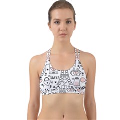 Big-collection-with-hand-drawn-objects-valentines-day Back Web Sports Bra by Salman4z