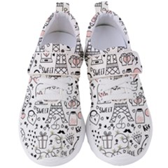 Big-collection-with-hand-drawn-objects-valentines-day Women s Velcro Strap Shoes by Salman4z