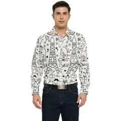 Big-collection-with-hand-drawn-objects-valentines-day Men s Long Sleeve Pocket Shirt  by Salman4z