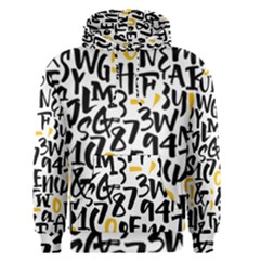 Letters-pattern Men s Core Hoodie by Salman4z