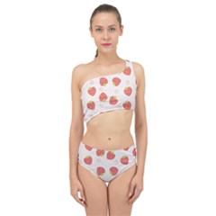 Strawberries-pattern-design Spliced Up Two Piece Swimsuit by Salman4z