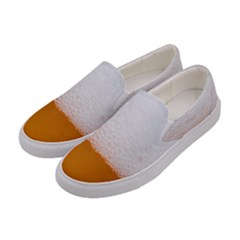 Beer Foam Bubbles Alcohol Glass Women s Canvas Slip Ons by pakminggu