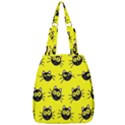 Cats Heads Pattern Design Center Zip Backpack View1