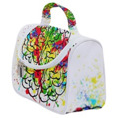 Brain Mind Psychology Idea Hearts Satchel Handbag by pakminggu