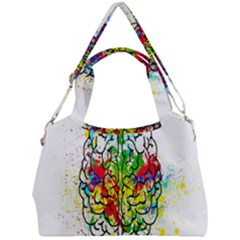 Brain Mind Psychology Idea Hearts Double Compartment Shoulder Bag by pakminggu