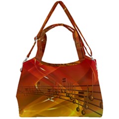 Music Notes Melody Note Sound Double Compartment Shoulder Bag by pakminggu