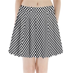 Background Black Board Checker Checkerboard Pleated Mini Skirt by pakminggu