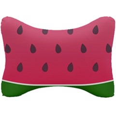 Watermelon Fruit Summer Red Fresh Food Healthy Seat Head Rest Cushion by pakminggu