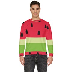 Watermelon Fruit Food Healthy Vitamins Nutrition Men s Fleece Sweatshirt by pakminggu