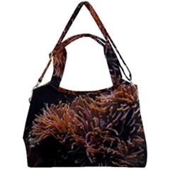 Sea Anemone Coral Underwater Ocean Sea Water Double Compartment Shoulder Bag by pakminggu