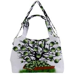 Watermelon Tree Abstraction On Watermelon Abundance Double Compartment Shoulder Bag by pakminggu