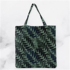 Background Pattern Leaves Texture Design Wallpaper Grocery Tote Bag by pakminggu