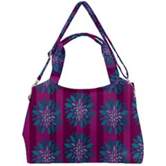 Art Floral Pattern Flower Seamless Decorative Double Compartment Shoulder Bag by pakminggu