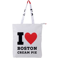 I Love Boston Cream Pie Double Zip Up Tote Bag by ilovewhateva