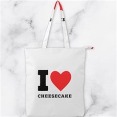 I Love Cheesecake Double Zip Up Tote Bag by ilovewhateva