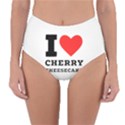 I love cherry cheesecake Reversible High-Waist Bikini Bottoms View1