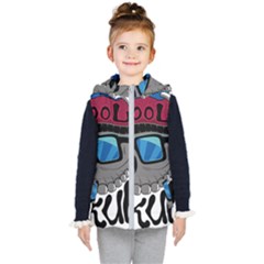 Cool Skull Kids  Hooded Puffer Vest by pakminggu