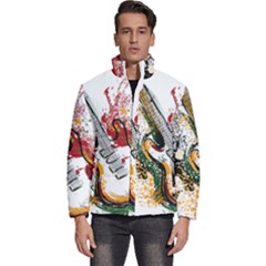 Electric Guitar Men s Puffer Bubble Jacket Coat by pakminggu