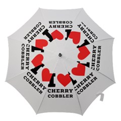 I Love Cherry Cobbler Hook Handle Umbrellas (large) by ilovewhateva