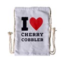 I love cherry cobbler Drawstring Bag (Small) View2