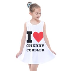 I Love Cherry Cobbler Kids  Summer Dress by ilovewhateva