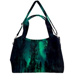 Aurora Northern Lights Celestial Magical Astronomy Double Compartment Shoulder Bag by pakminggu