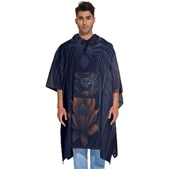 Art Cat Drawing Mammal Animal Feline Men s Hooded Rain Ponchos by pakminggu