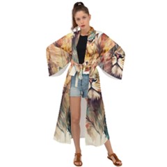 Lion Africa African Art Maxi Kimono by pakminggu