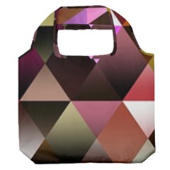 Abstract Geometric Triangles Shapes Premium Foldable Grocery Recycle Bag by danenraven