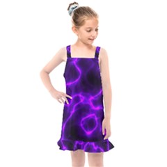 Purple Pattern Background Structure Kids  Overall Dress by danenraven