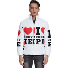 I Love Cherry Pie Men s Puffer Bubble Jacket Coat by ilovewhateva