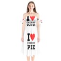 I love cherry pie Shoulder Tie Bardot Midi Dress View1