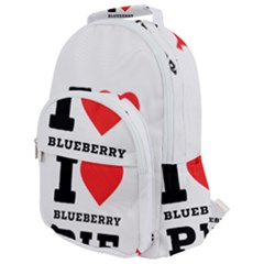 I Love Blueberry Rounded Multi Pocket Backpack by ilovewhateva