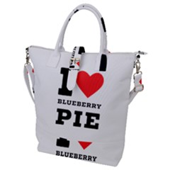 I Love Blueberry Buckle Top Tote Bag by ilovewhateva