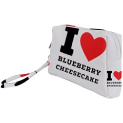 I Love Blueberry Cheesecake  Wristlet Pouch Bag (small) by ilovewhateva