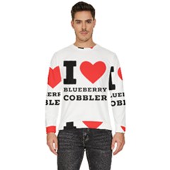 I Love Blueberry Cobbler Men s Fleece Sweatshirt by ilovewhateva