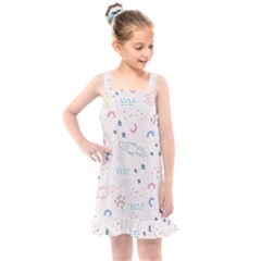 Spaceship Pattern Star Kids  Overall Dress by danenraven