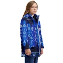 Astrology Horoscopes Constellation Kids  Hooded Longline Puffer Jacket View2