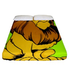 Lion Cartoon Parody Fitted Sheet (king Size) by danenraven