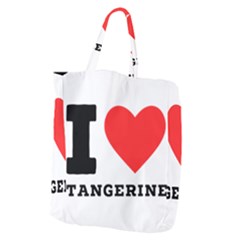 I Love Tangerine Giant Grocery Tote by ilovewhateva