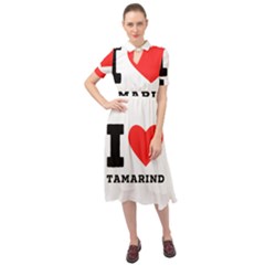 I Love Tamarind Keyhole Neckline Chiffon Dress by ilovewhateva