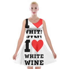 I Love White Wine Velvet Skater Dress by ilovewhateva