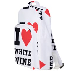 I Love White Wine Double Compartment Backpack by ilovewhateva