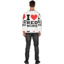 I love red wine Men s Fleece Sweatshirt View4