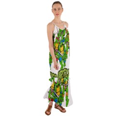 Teenage Mutant Ninja Turtles Cami Maxi Ruffle Chiffon Dress by Mog4mog4