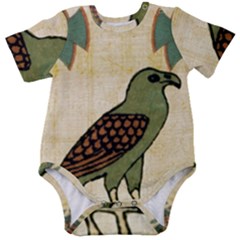 Egyptian Paper Papyrus Bird Baby Short Sleeve Bodysuit by Mog4mog4