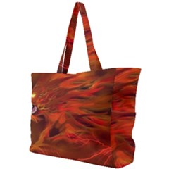 Fire Lion Flames Light Mystical Dangerous Wild Simple Shoulder Bag by Mog4mog4