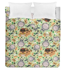 My Neighbor Totoro Pattern Duvet Cover Double Side (queen Size) by Mog4mog4